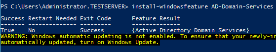 Windows 2012 install-windowsfeature