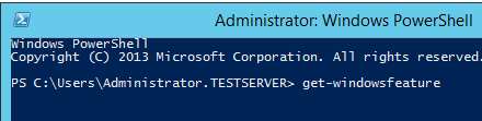 Windows 2012 R2 get-windowsfeature